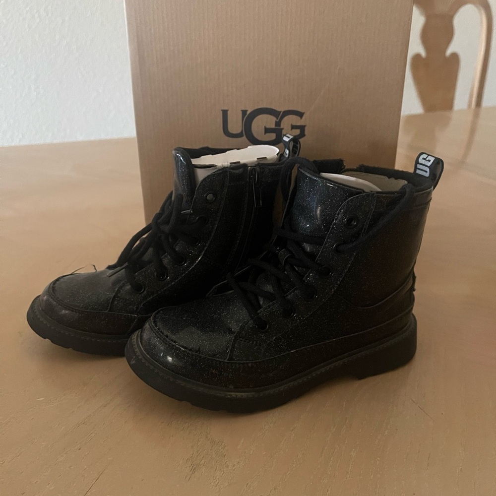 UGG Kids Glitter Black Boots